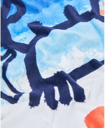 Boy's Beach Towel Tuc Tuc 11409926 Navy 150x75 Cm