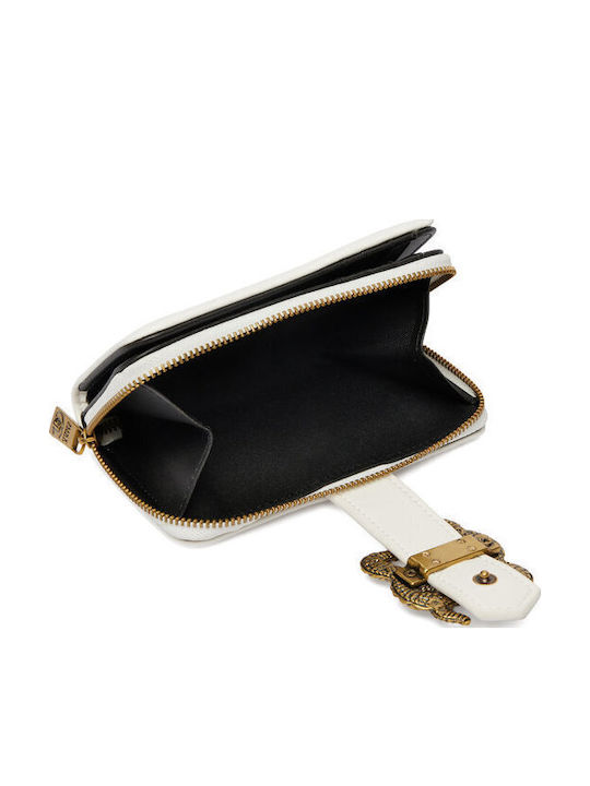 Kleines Leder Damenbrieftasche Weiß