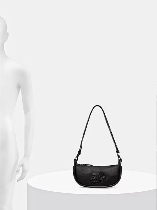 Leather Women's Crossbody Bag Black