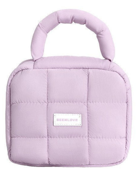 Waterproof Makeup Bag Handle – Lilac Toiletry Bag