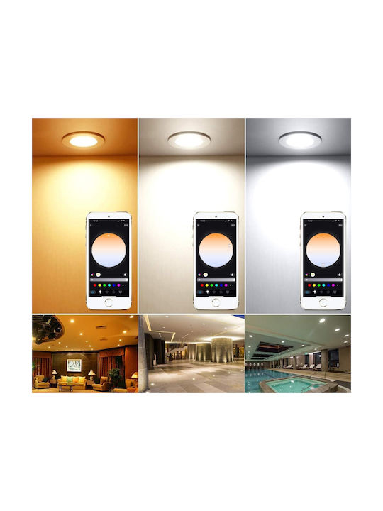 Recessed Spot with Built-in LED RGB White 10pcs