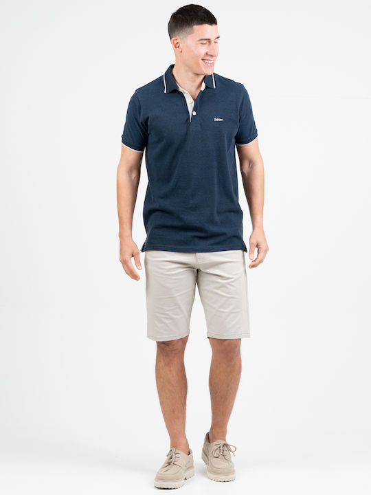 Rebase Polo T-Shirt Indigo Melange