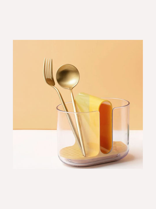 Yellow Cutlery Drainer 16x10x13cm