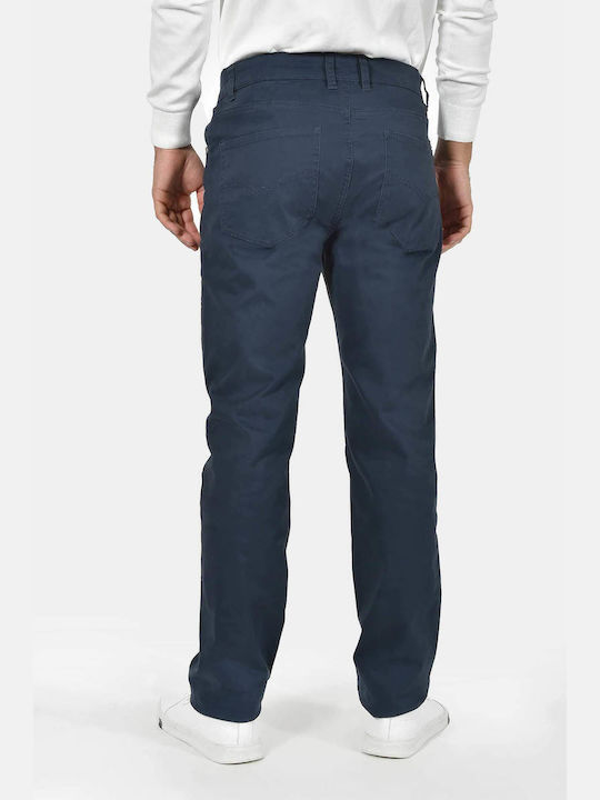 Men's Trousers Elastic Regular Fit Navy