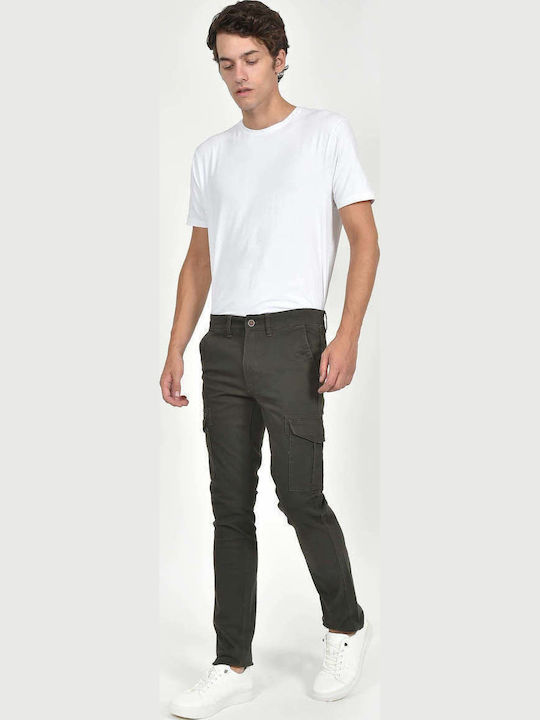 Men's Trousers Cargo Elastic Regular Fit Khaki