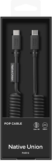 Native Union USB 2.0 Cable USB-C male - USB-C 60W PD Μαύρο 1.2m