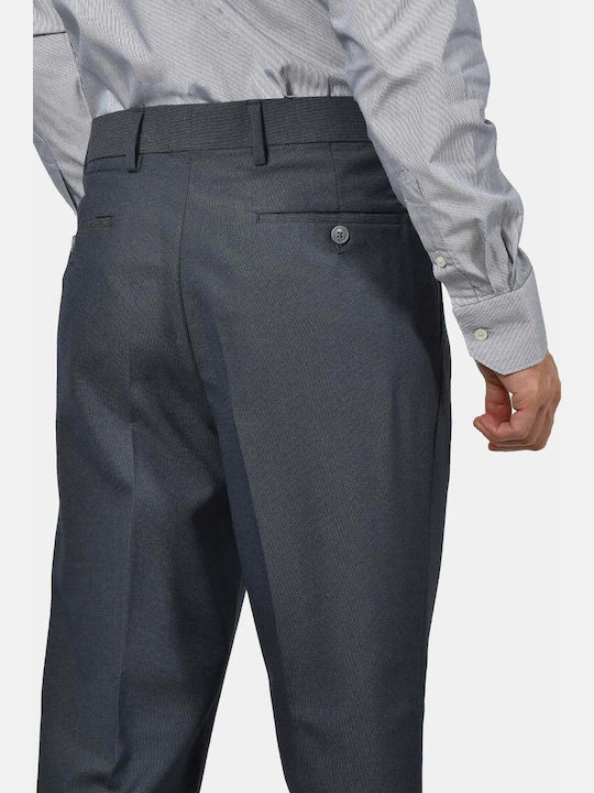 Pantalon Bărbați Elastic Regular Fit Gri