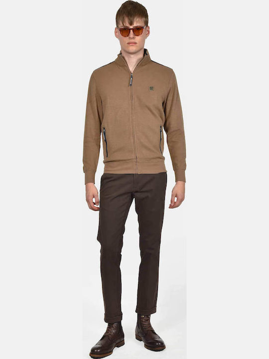 Men's Trousers Chinos Elastic Brown