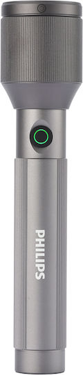 Philips Wiederaufladbarer LED Taschenlampe mit Maximaler Helligkeit von 770 Lumen