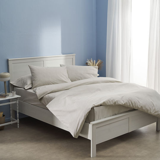 Charalambidis Textiles Salonica Σεντόνι Υπέρδιπλο 230x260εκ. Μπεζ