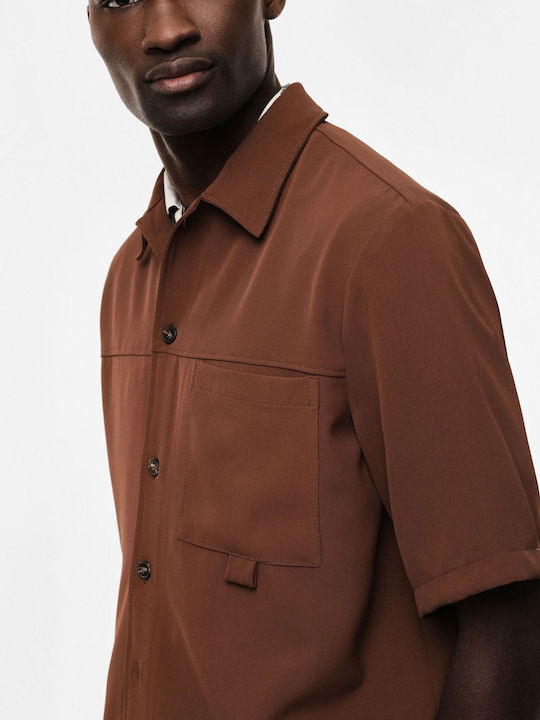 Langärmelig Overshirt Braun