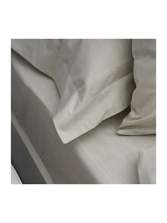 Charalambidis Textiles Leopar Σεντόνι Υπέρδιπλο με Λάστιχο 160x200+30εκ. 1