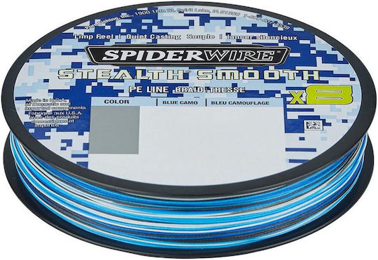 Spiderwire Stealth Smooth X8 Blue Camo 150 Μ 0,19 Χιλ 18 Κιλά