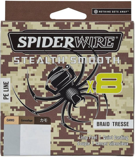 Spiderwire Stealth Smooth X8 Camouflage 300 M 0.13 Mm 12.7 Kg Fishing Filament