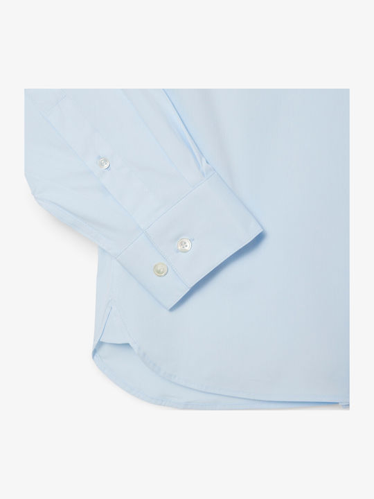 Long Sleeve Shirt in Narrow Fit Light Blue