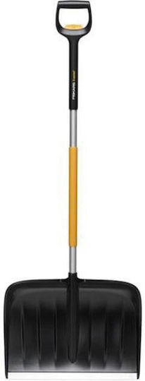 Fiskars Schneeschaufel Teleskopisch mit Stiel 53cm und Plastikgriff