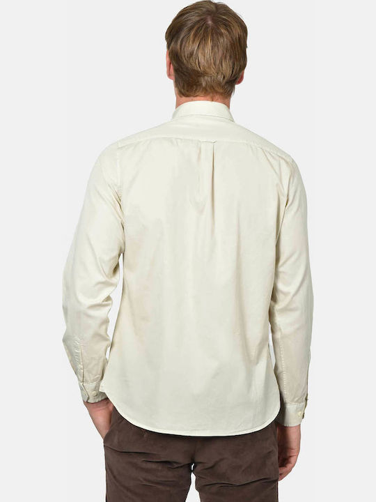 Langärmeliges Herrenhemd Beige