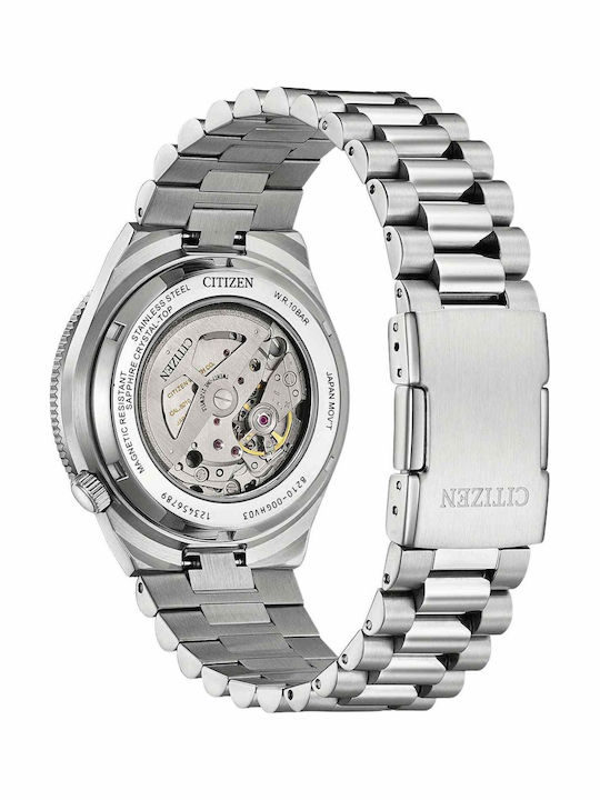 Citizen Men's Automatic Watch with Silver Metal Bracelet