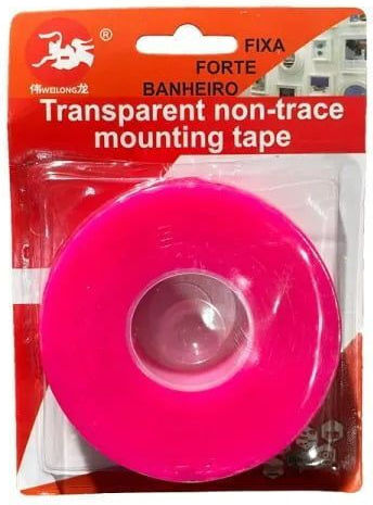 Transparent Non-Trace Mounting Tape Transparent Adhesive Tape Pink