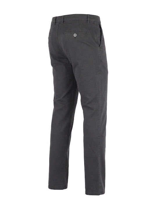 Chino Elastic Trousers in Regular Fit Gray