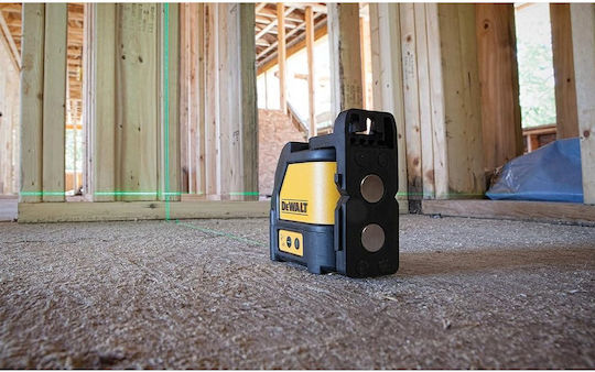 Dewalt DW088CG Γραμμικό Αλφάδι Laser Πράσινης Δέσμης 1.5V με Εύρος Εργασίας 30m