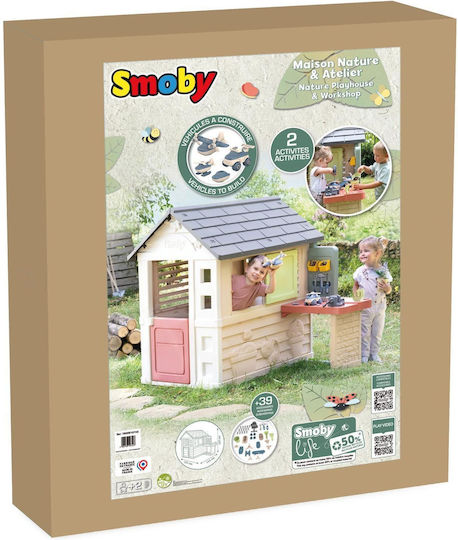 Smoby Multifunktionales Kinder-Spielhaus Garten 144,5x110x127cm