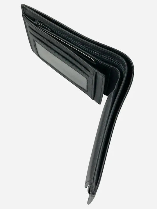 Portofel Bărbătesc din Piele cu RFID Negru