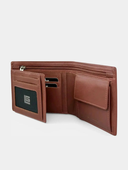 Leder Herrenbrieftasche mit RFID Tabac Braun