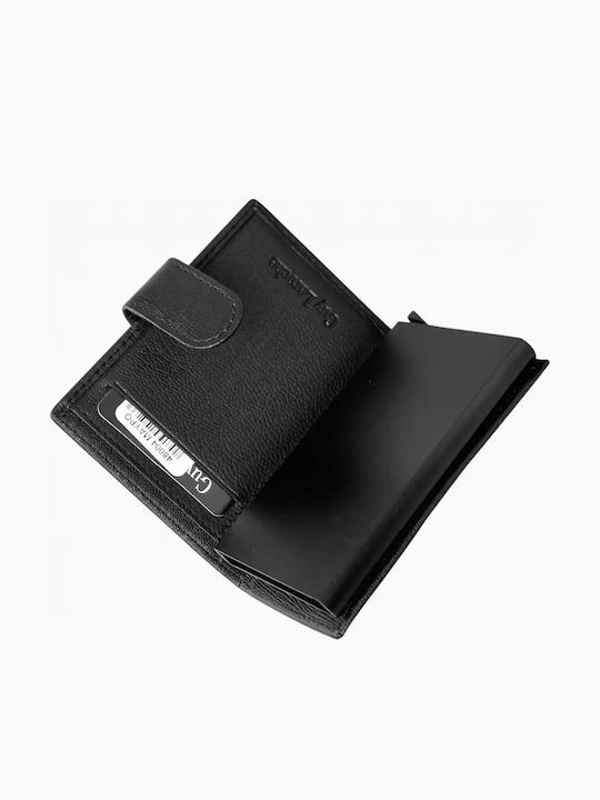 Δερμάτινο Ανδρικό Πορτοφόλι με RFID Μαύρο