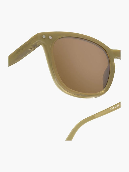 Izipizi #e Τετράγωνα Παιδικά Γυαλιά Ηλίου με Polarized Φακό Πράσινα για 3-5 Ετών
