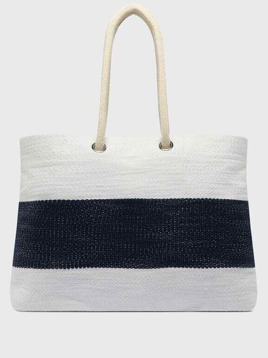 Vilebrequin Stoff Strandtasche Weiß Vilebrequin Stoff Strandtasche Weiß