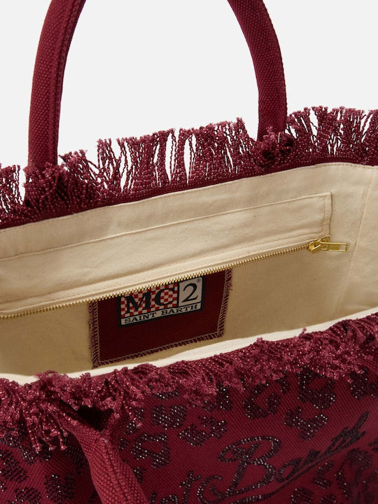 MC2 Vanity Beach Bag From Red Canvas