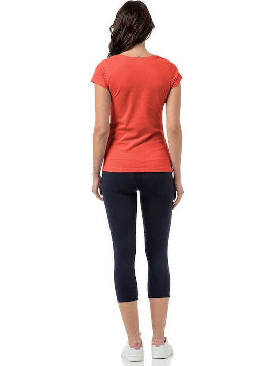 Damen Baumwoll Bluse Koralle