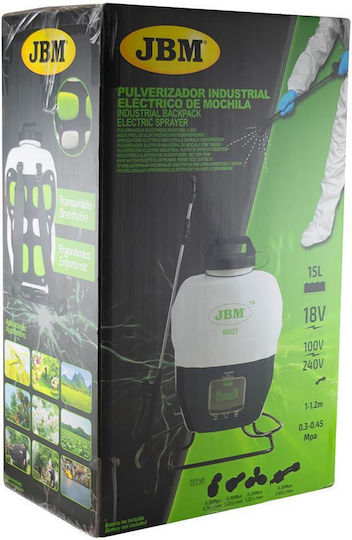 JBM Ψεκαστήρας Πλάτης 20V Solo Μπαταρίας με Χωρητικότητα 15lt