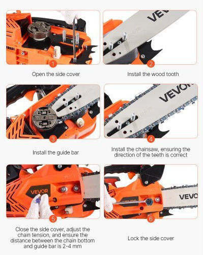 Vevor Gasoline Chainsaw 4.2kg with Blade 30.48cm and Easy Start