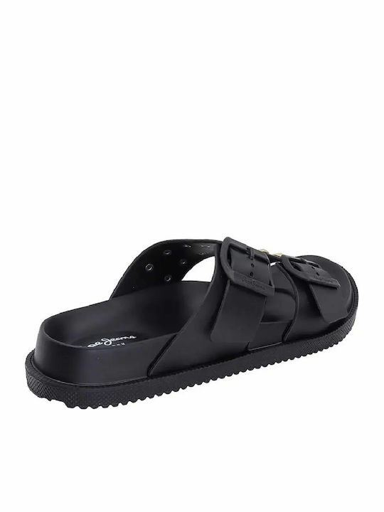 Studs Women's Flat Sandals Black