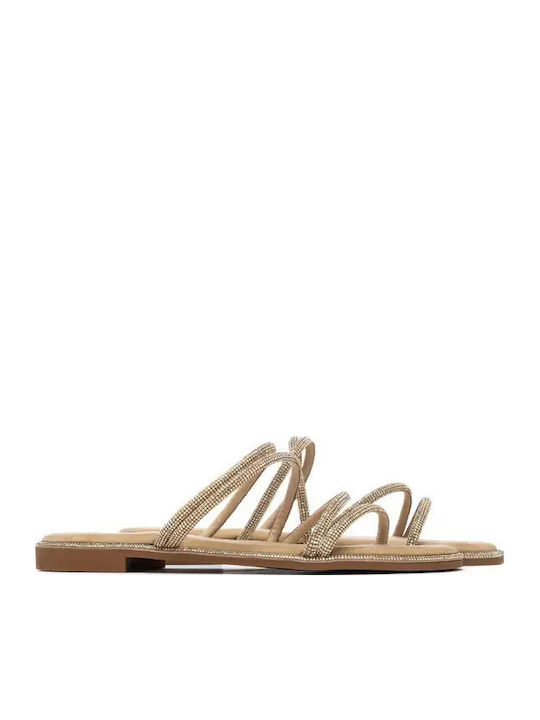 Women's Gold Flat Sandals
