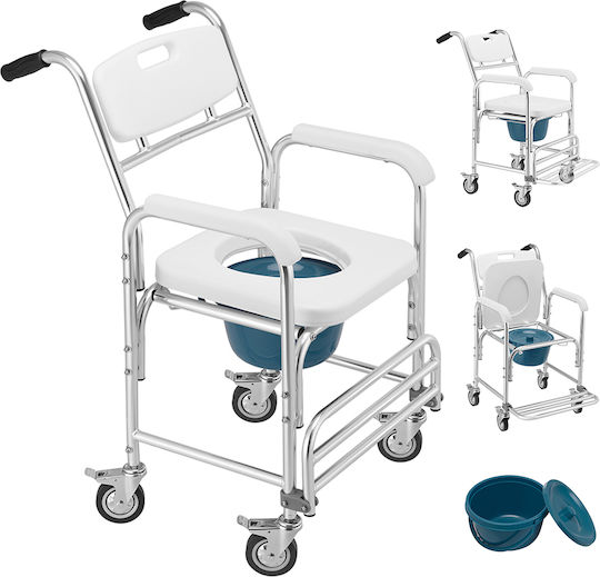 Bakaji Toilet Chair with Backrest 02001896