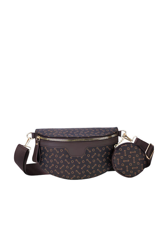 Eko Fanny Pack Round Pocket Melissa Dark Brown