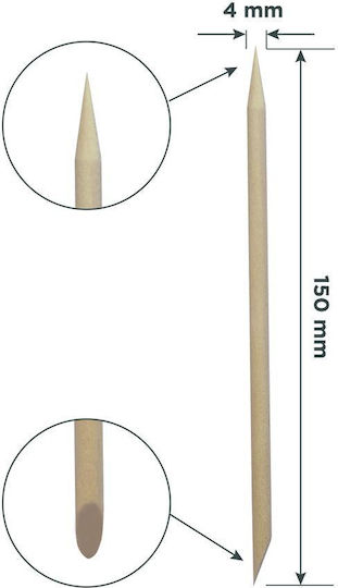 Staleks Manicure Pedicure Sticks Expert 75mm Dos-20/100 100 Pcs
