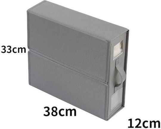 Alista Home Cutie de Depozitare Textilă Gri 38x33x12cm