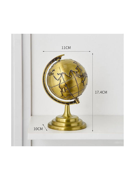 Διακοσμητικό Υδρόγειος Σφαίρα Globe Decor Χρυσό