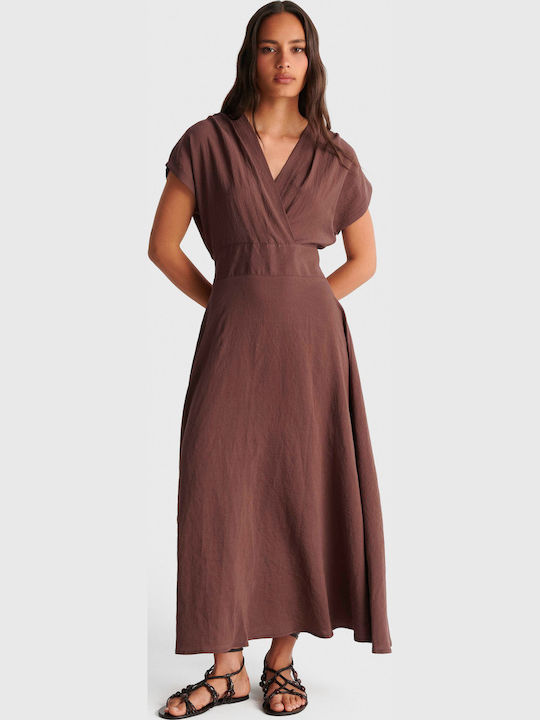 Summer Midi Dress Brown