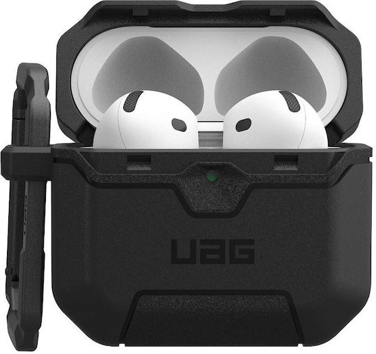 UAG Scout Silicone Case with Hook in Black for Apple AirPods 4