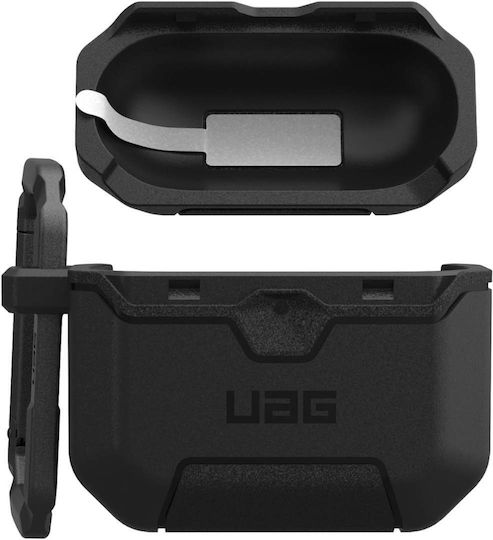 UAG Scout Silicone Case with Hook in Black for Apple AirPods 4