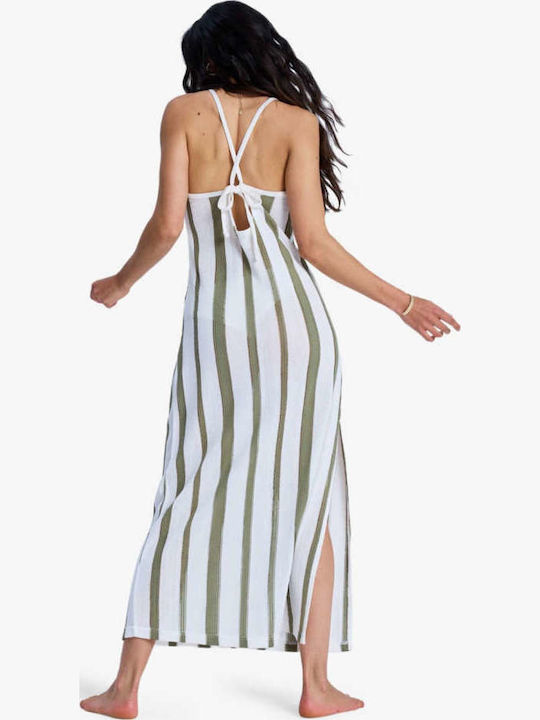 Summer Maxi Knitted Dress with Slit Nalu Sunset