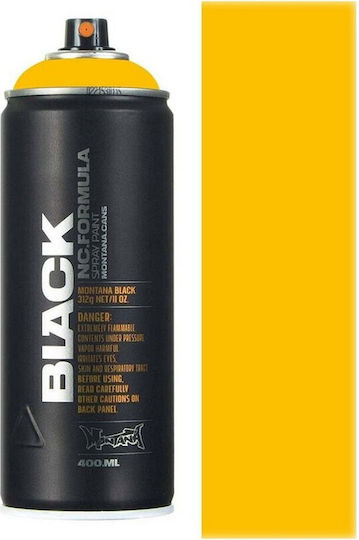 Montana Cans Spray Paint Black YELLOW 400ml