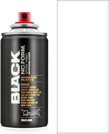 Montana Cans Σπρέι Βαφής BLK150 Μαύρο White 150ml 6τμχ