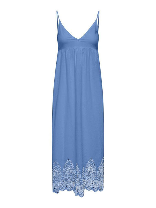 Summer Maxi Denim Dress Blue
