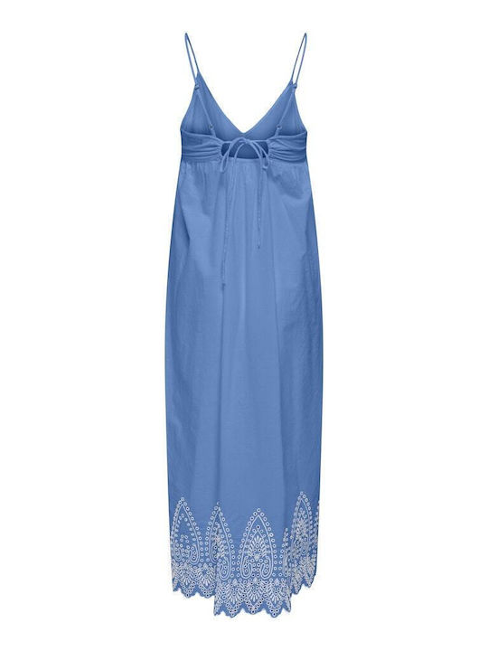 Summer Maxi Denim Dress Blue